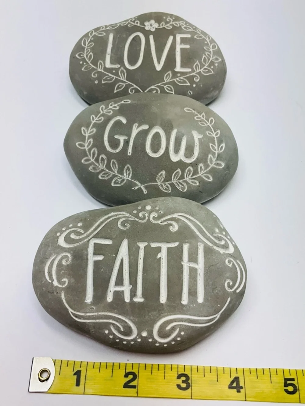 🌼4/$10🌼 3pc Set Decorative Inspirational Rock Stones - Indoor & Outdoor Use - Picture 6 of 6